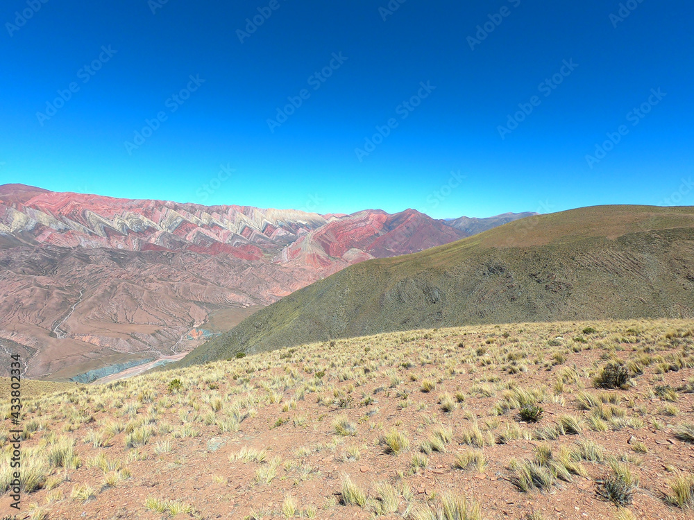 The hills and colorful rocks of the Serranía de Hornocal