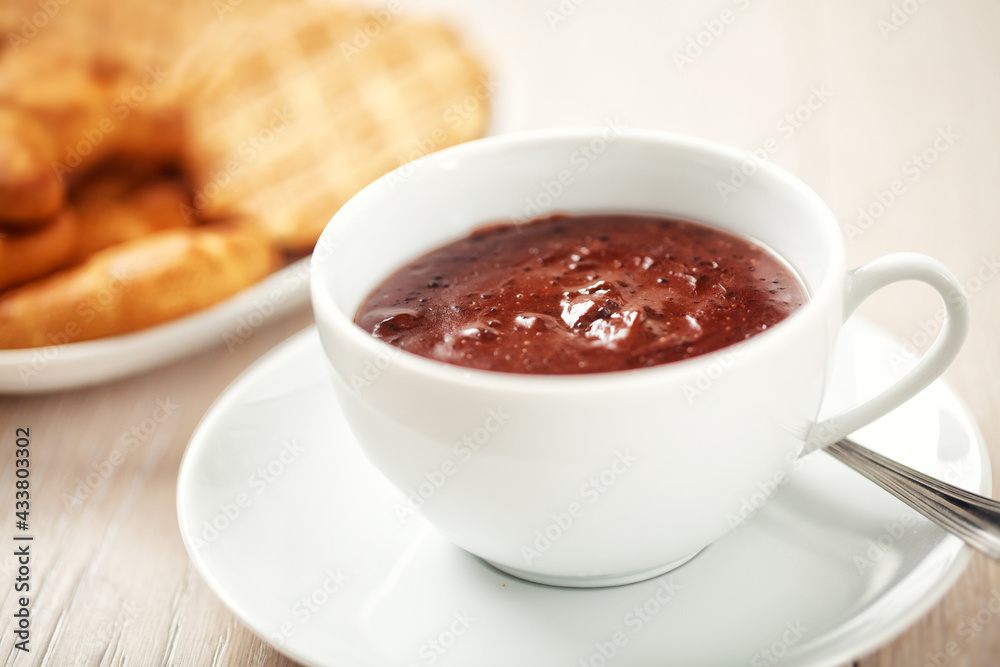 Hot chocolate with biscuits. High quality photo. Hot chocolate with biscuits. High quality photo.