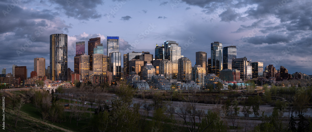Calgary skyline panoramic