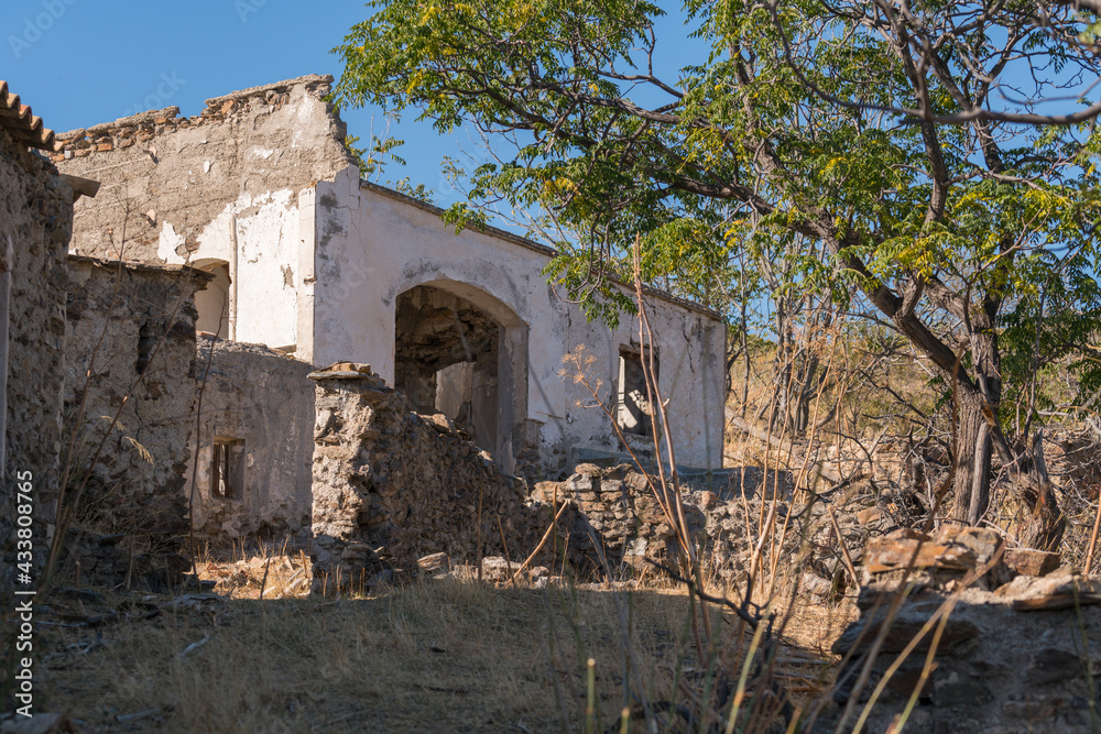 ruined farmhouse in the mountains in southern Spain