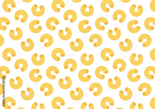 Macaroni pattern wallpaper. Macaroni noodle. Macaroni vector.