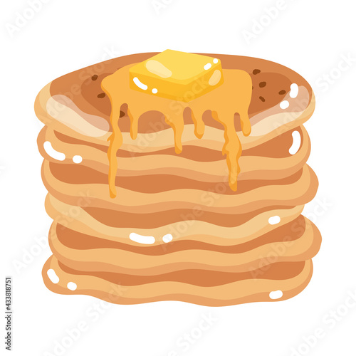 pancake with syrup