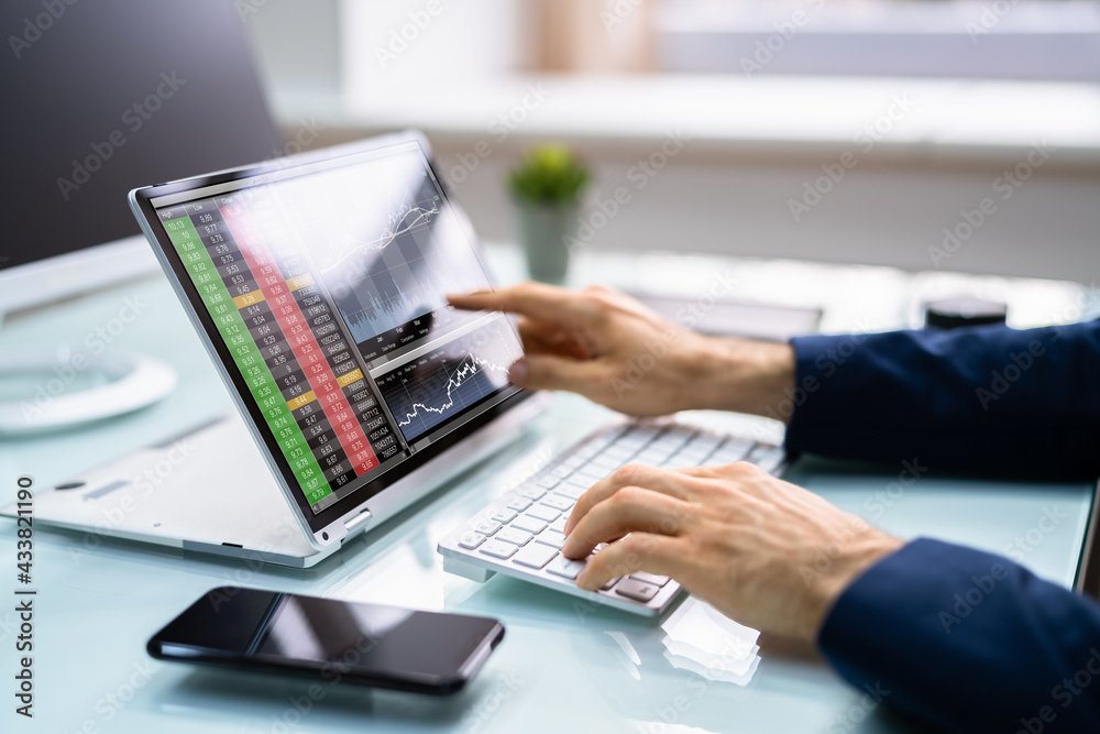 Fototapeta premium Stock Exchange Broker Trading