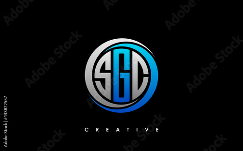 SGC Letter Initial Logo Design Template Vector Illustration photo