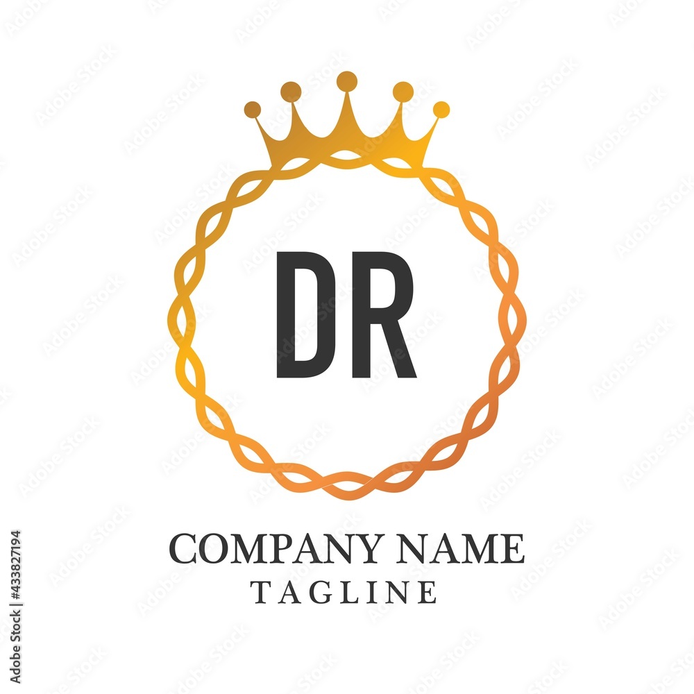 initial-letter-dr-elegance-logo-design-template-vintage-circle-line