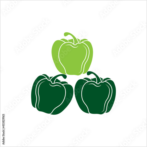 Capsicum Icon, Pepper Icon, Bell Pepper Icon