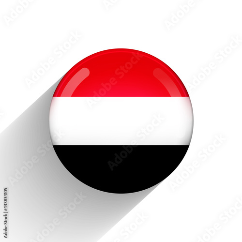 Glass light ball with flag of Yemen. Round sphere, template icon. National symbol. Glossy realistic ball, 3D abstract vector illustration highlighted on a white background. Big bubble Free Download Glass light ball with flag of Yemen. Round sphere, template icon. National symbol. Glossy realistic ball, 3D abstract vector illustration highlighted on a white background. Big bubble - GFXLoad