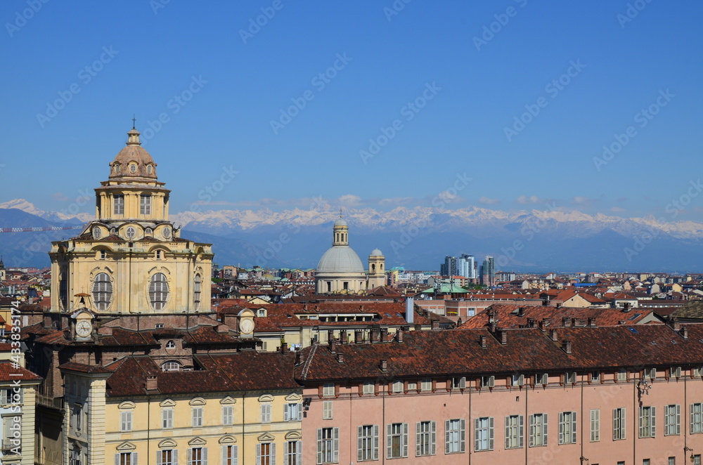 View from the panoramic tower of Palazzo Madama, Turin