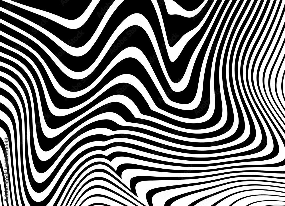 Modern striped vector background of swirling lines for web design, print, outdoor advertising