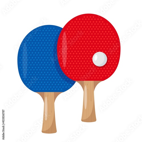 Ping Pong rackets or bats and Ball for Table Tennis