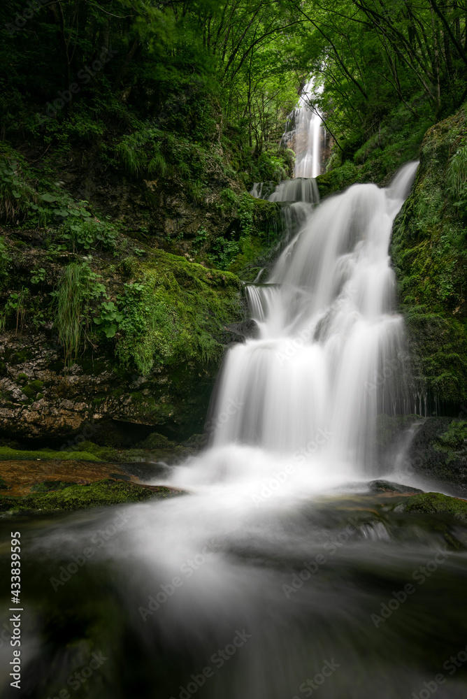 Obraz premium idyllic waterfall in the forest