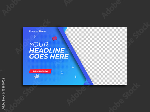 Editable Creative Digital Marketing Agency and Corporate YouTube  thumbnail design  and web banner template