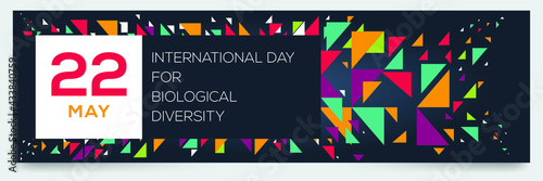 Creative design for (International Day for Biological Diversity), 22 May, Vector illustration