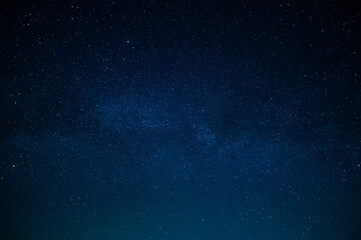 Night sky. Stars. Galaxy. Astronomy. Eternal silence. Majestic nature. Beautiful background. Wallpaper. Texture. Blank space for your signature.