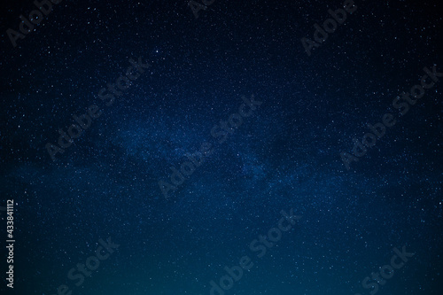 Night sky. Stars. Galaxy. Astronomy. Eternal silence. Majestic nature. Beautiful background. Wallpaper. Texture. Blank space for your signature. © Anton