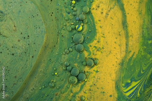 Abstract acrylic bubbles resembling the universe