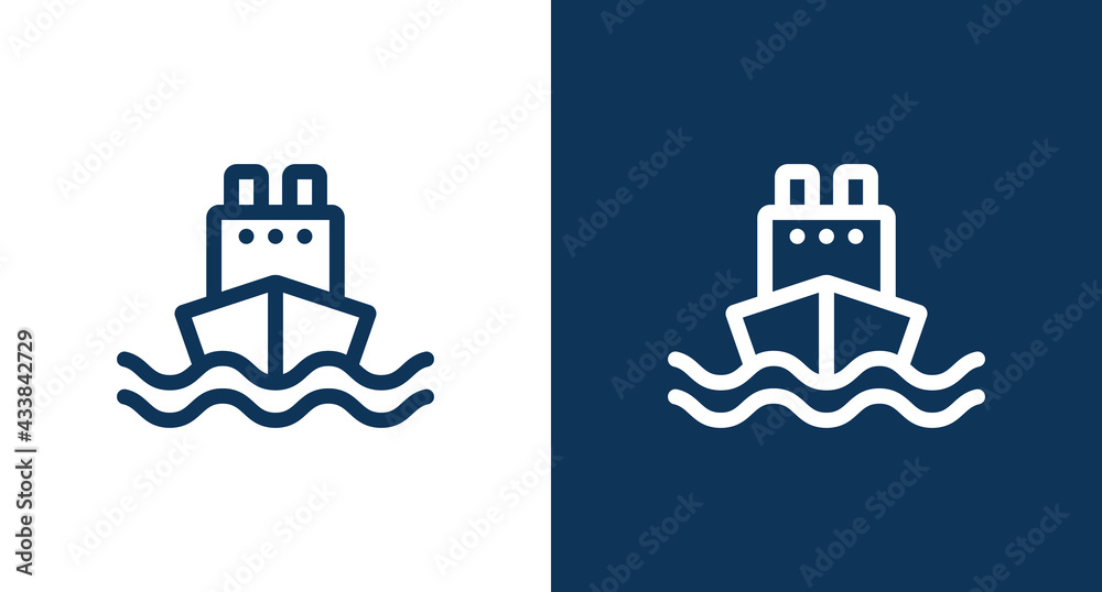 Ship icon for web and mobile