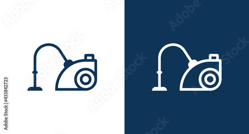 Vacuum cleaner outline icon illustration isolated vector sign symbol