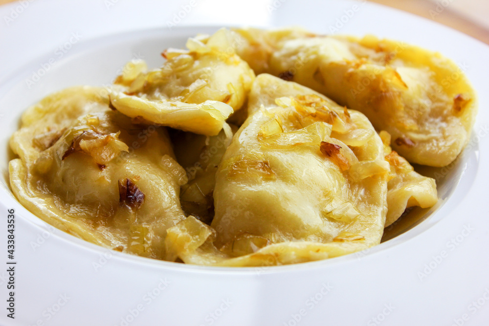 Homemade Sauerkraut and Potato Pierogies 