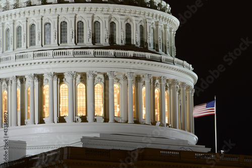 United States Capitol Building at night - Washington D.C. United States