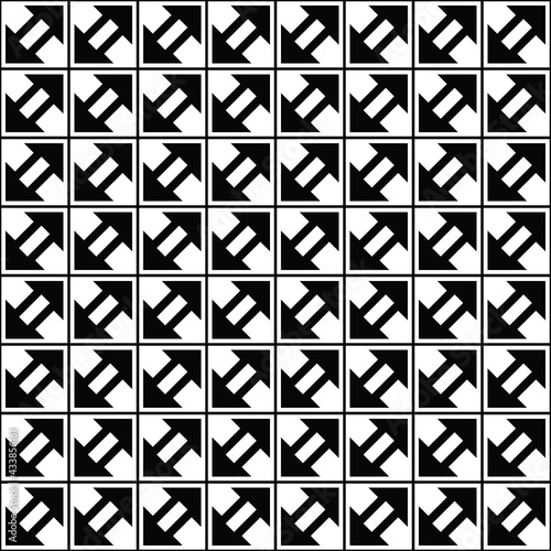 Tile with same shape. Vector seamless tile pattern.