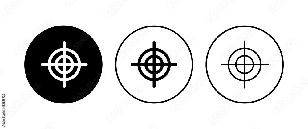 Target icon set. goal icon vector. target marketing icon vector Target icon set. goal icon vector. target marketing icon vector