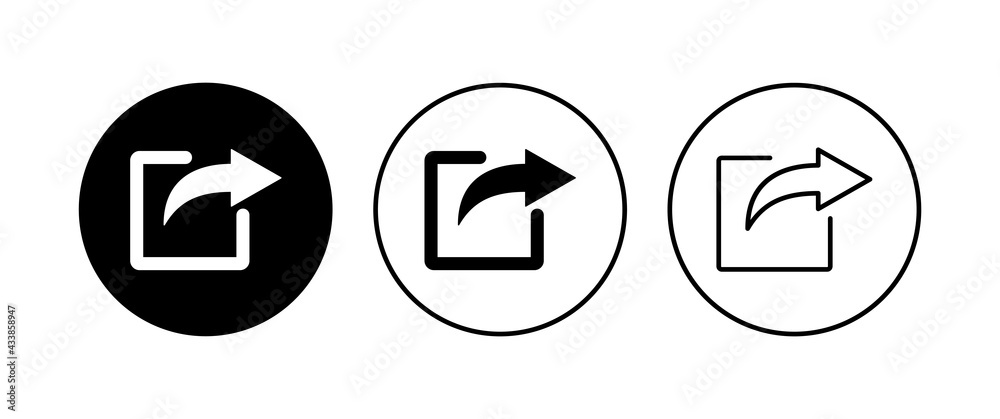 Share icon set. Sharing vector icon Share icon set. Sharing vector icon