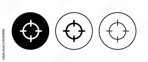Target icon set. goal icon vector. target marketing icon vector