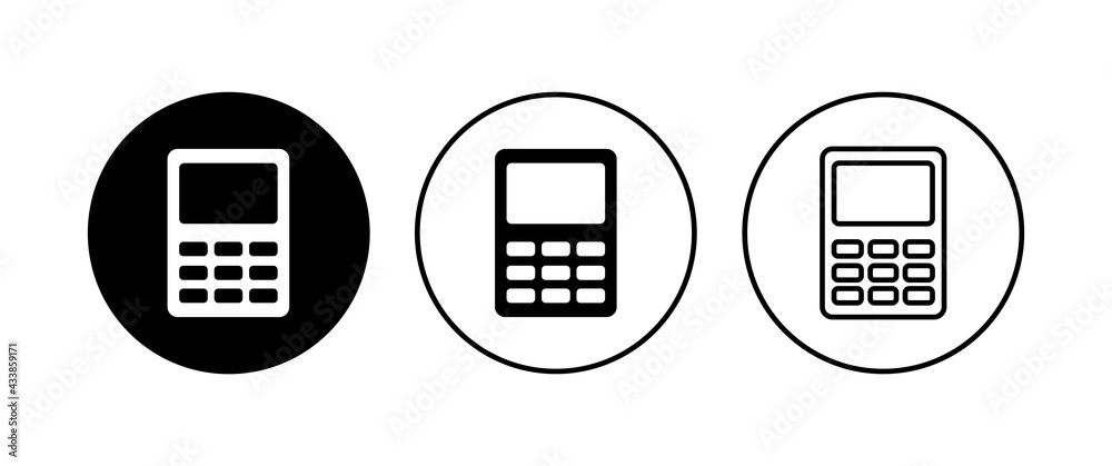 Calculator icon set. Accounting calculator icon. calculator vector Calculator icon set. Accounting calculator icon. calculator vector