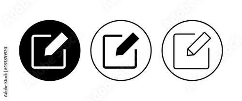 Free Download Edit icon set. edit document icon. edit text icon. pencil. sign up - GFXLoad