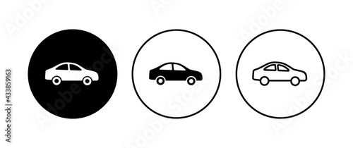 Car icon set. car vector icon. small sedan