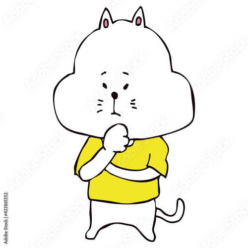 考える猫