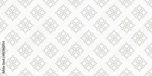 White background with geometric simple elements, wallpaper. Seamless pattern, texture. Vector image