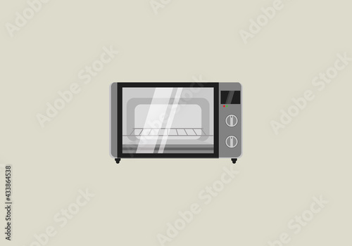 Microwave icon design in flat style