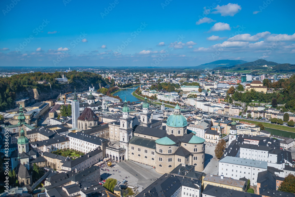 Beautiful panoramic view of Salzburg - Salzburg, Austria