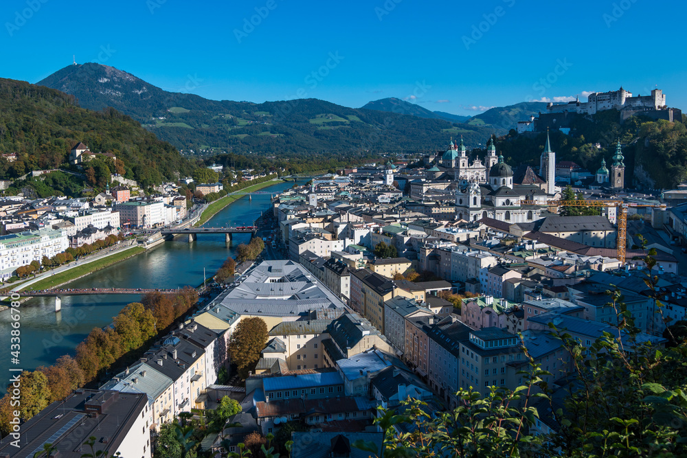 Beautiful panoramic view of Salzburg - Salzburg, Austria
