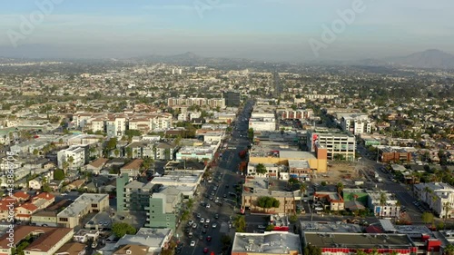 Drone video over North Park San Diego California photo