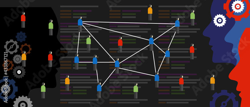algorithm bias code create echo chamber filter bubble connecting people with same similar ideas in crowd online