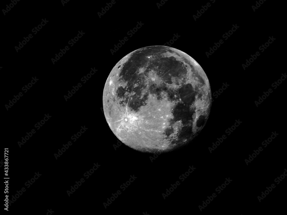 Fototapeta premium Ninety nine percent of full moon