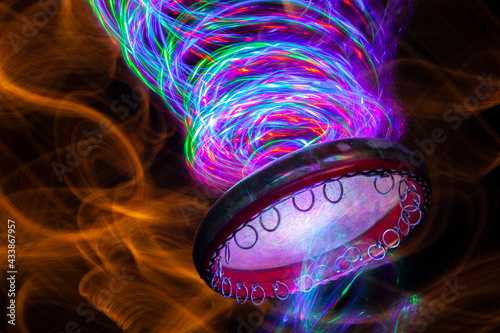 tambourine mystical magic light sound