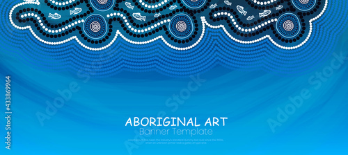 Blue dot art poster artwork