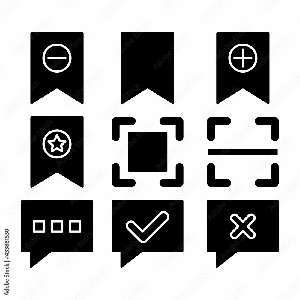 commerce and shopping icon set with glyph style for presentation and banner commerce and shopping icon set with glyph style for presentation and banner