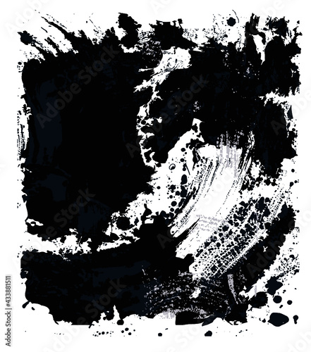 vector grunge ink splat fully editable