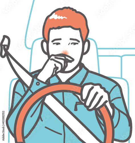 鼻炎の男性 運転