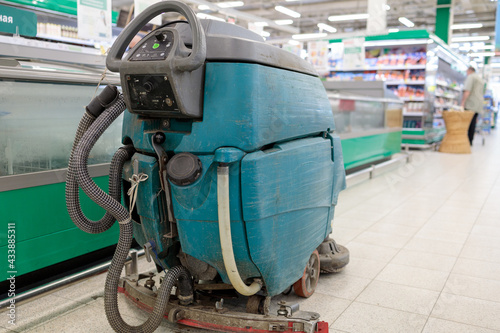 industrial vacuum cleaner in a retail network close up