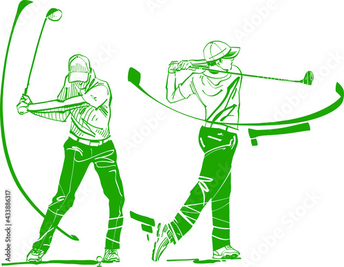 golf player in the golf park