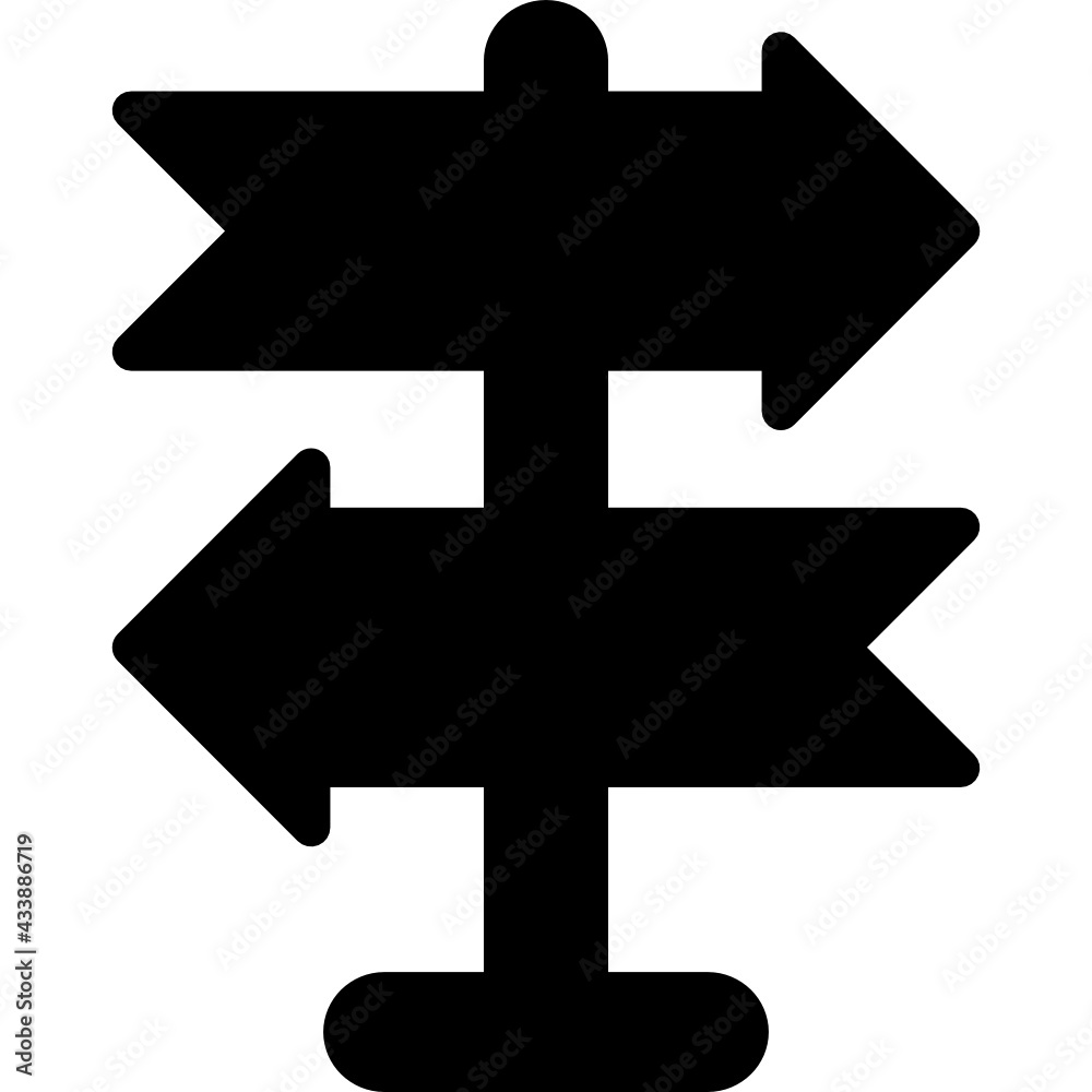 Obraz premium sign post icon vector