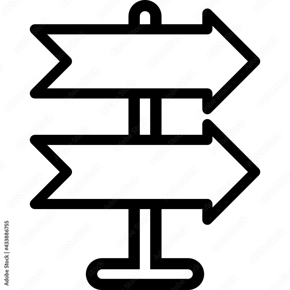 sign post icon vector sign post icon vector