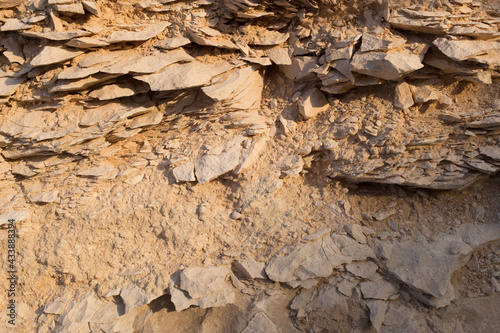 Textured surface of desert rocks and stones