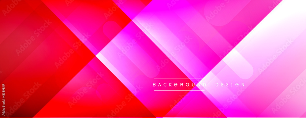 Dynamic lines abstract background. 3D shadow effects and fluid gradients. Modern overlapping forms